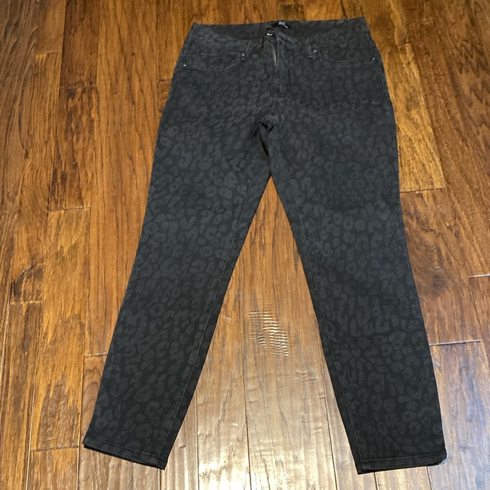 Animal Print Black Skinny Leg 1822 Jeans